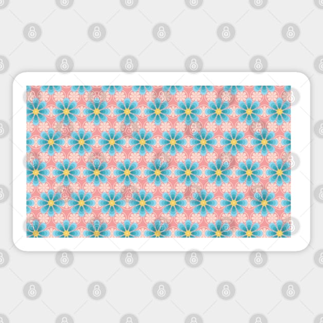 Cute Flower Pattern Sticker by zarya_kiqo